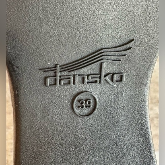 NEW w/o box DANSKO Addyson black leather wrapped contoured footbed sandal Size 8 - Picture 4 of 11